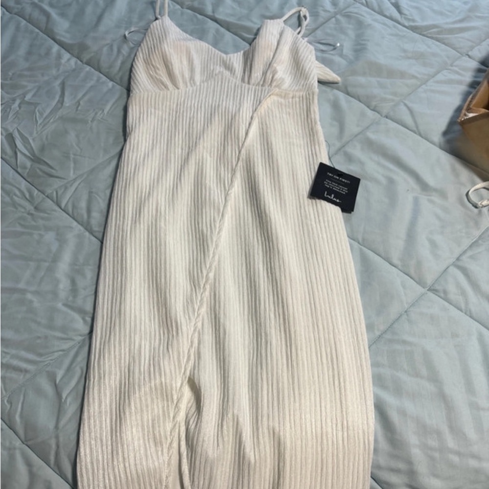 Lulu's White Midi Dress